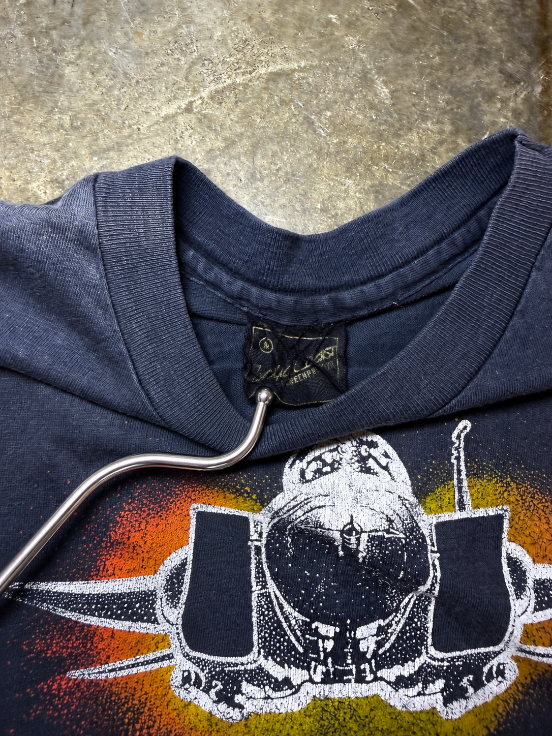 1980s Faded F-15 Military Aircraft Tee (Medium)