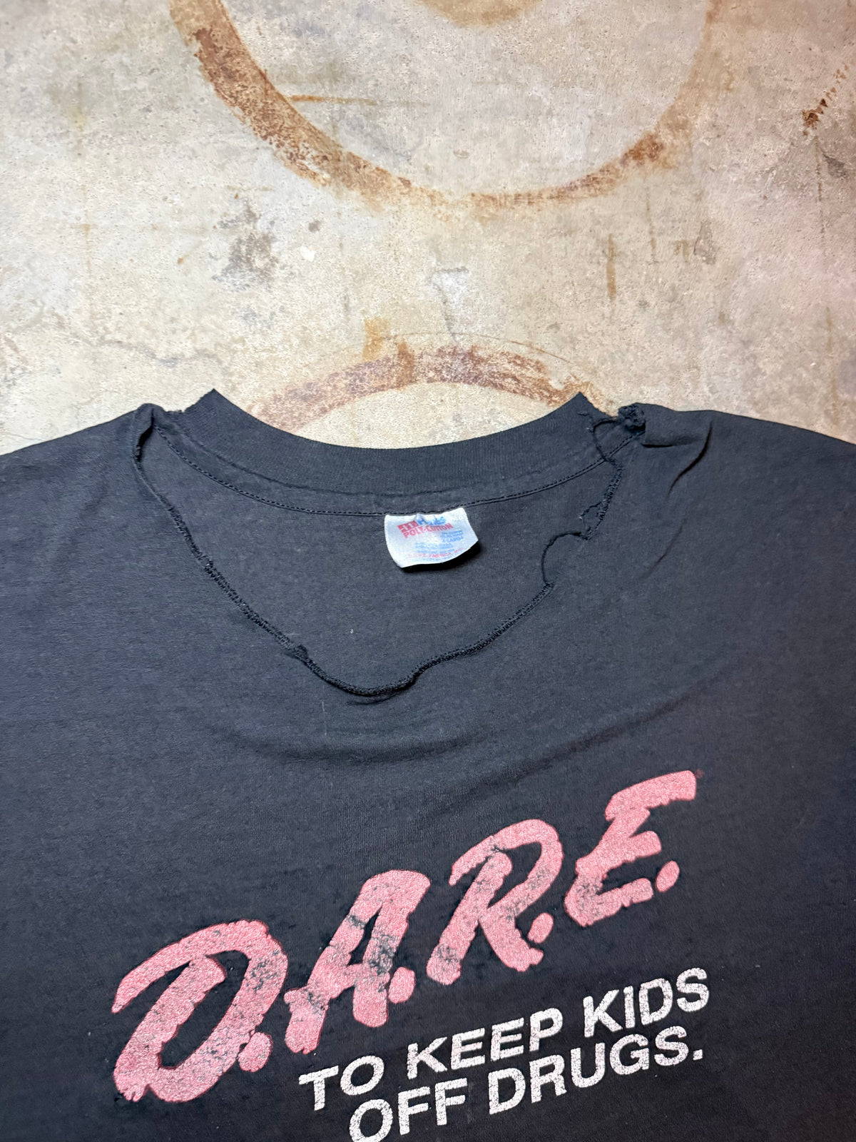 1990s Faded Thrashed D.A.R.E. Tee (X-Large)