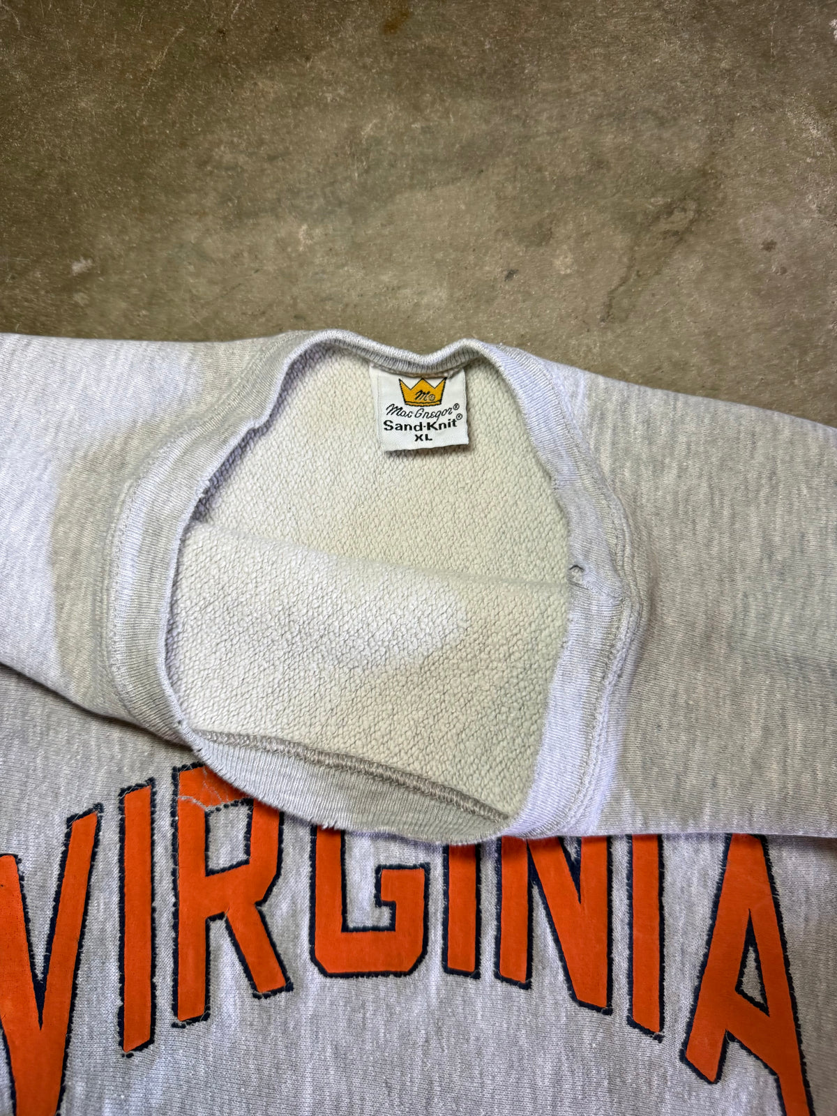 1980s Virginia Reverse Weave Sweatshirt (X-Large)