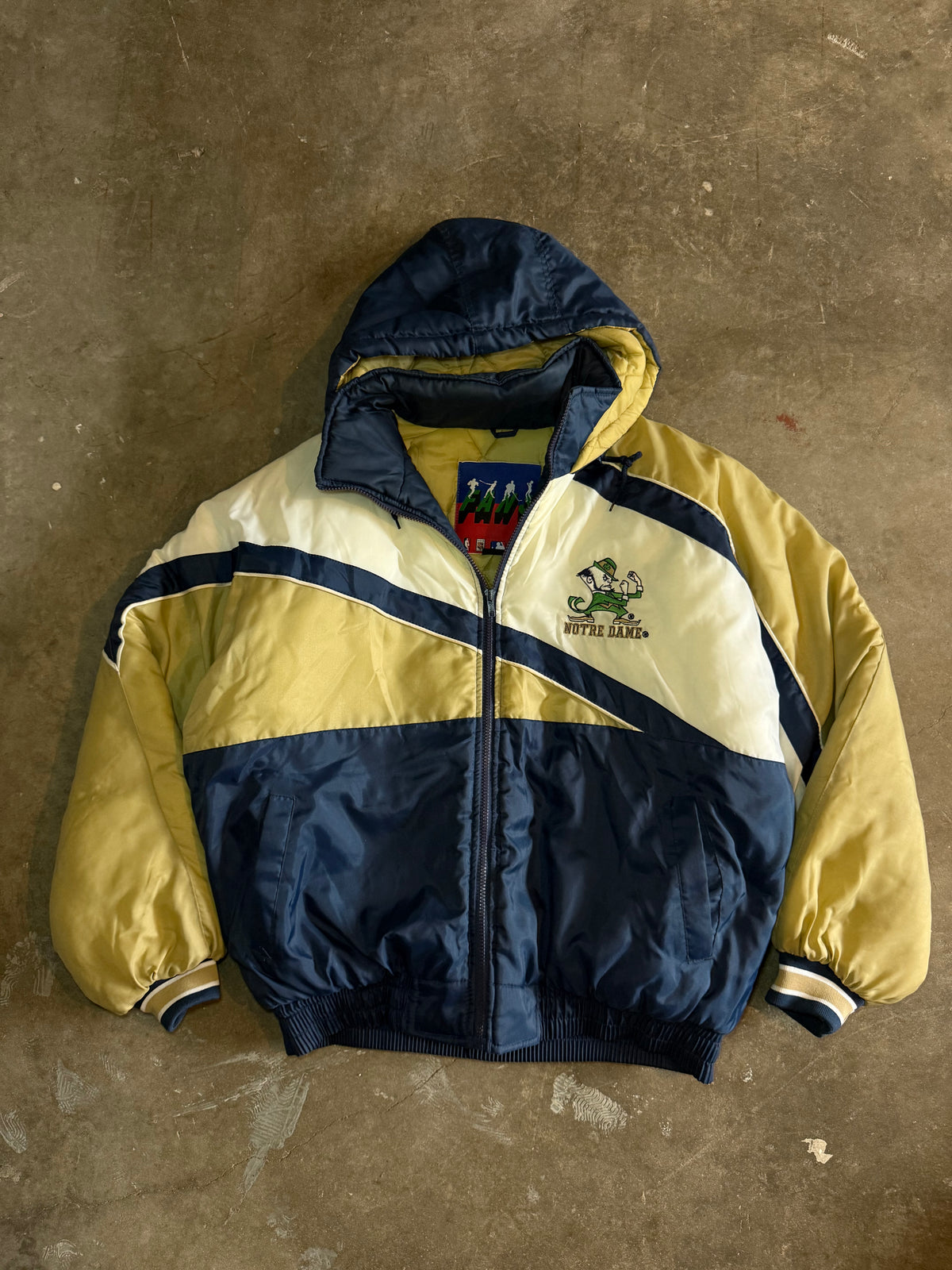90s Notre Dame Puffer Jacket (Large)
