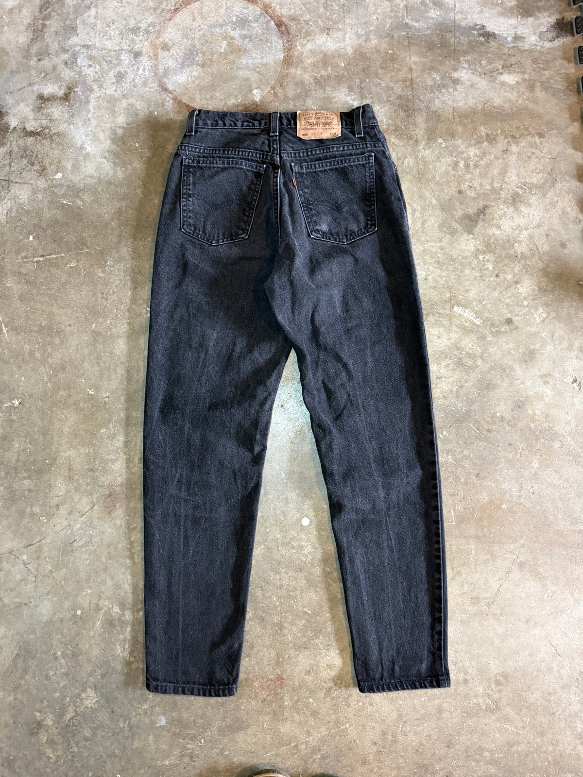 1990s Black Levi 950 Orange Tab Jeans (28x30)