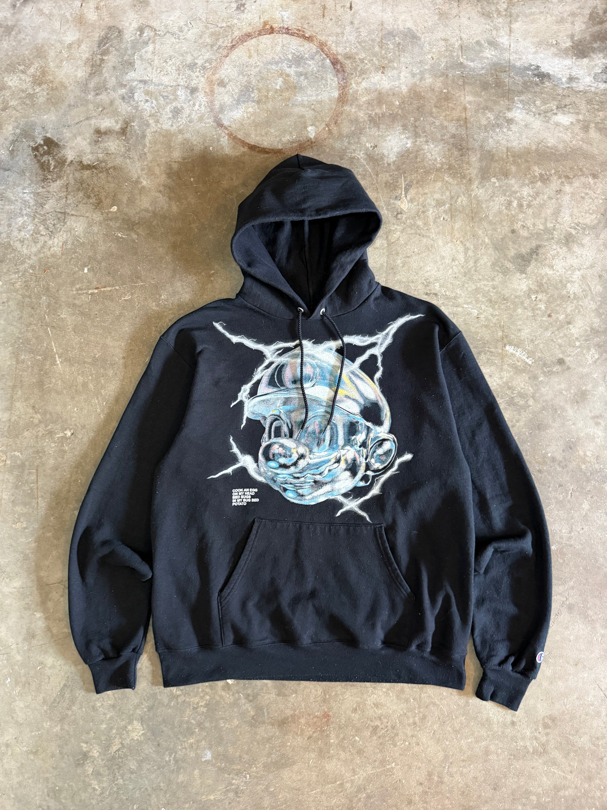 2019 @Imran_Potato Chrome Mario Egg Hoodie (Large)