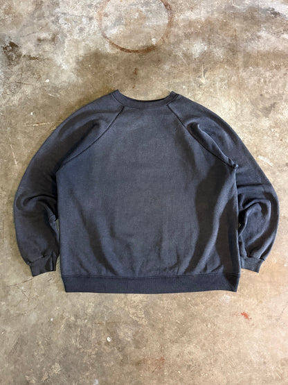 1980s Faded Black Sweatshirt (Large)