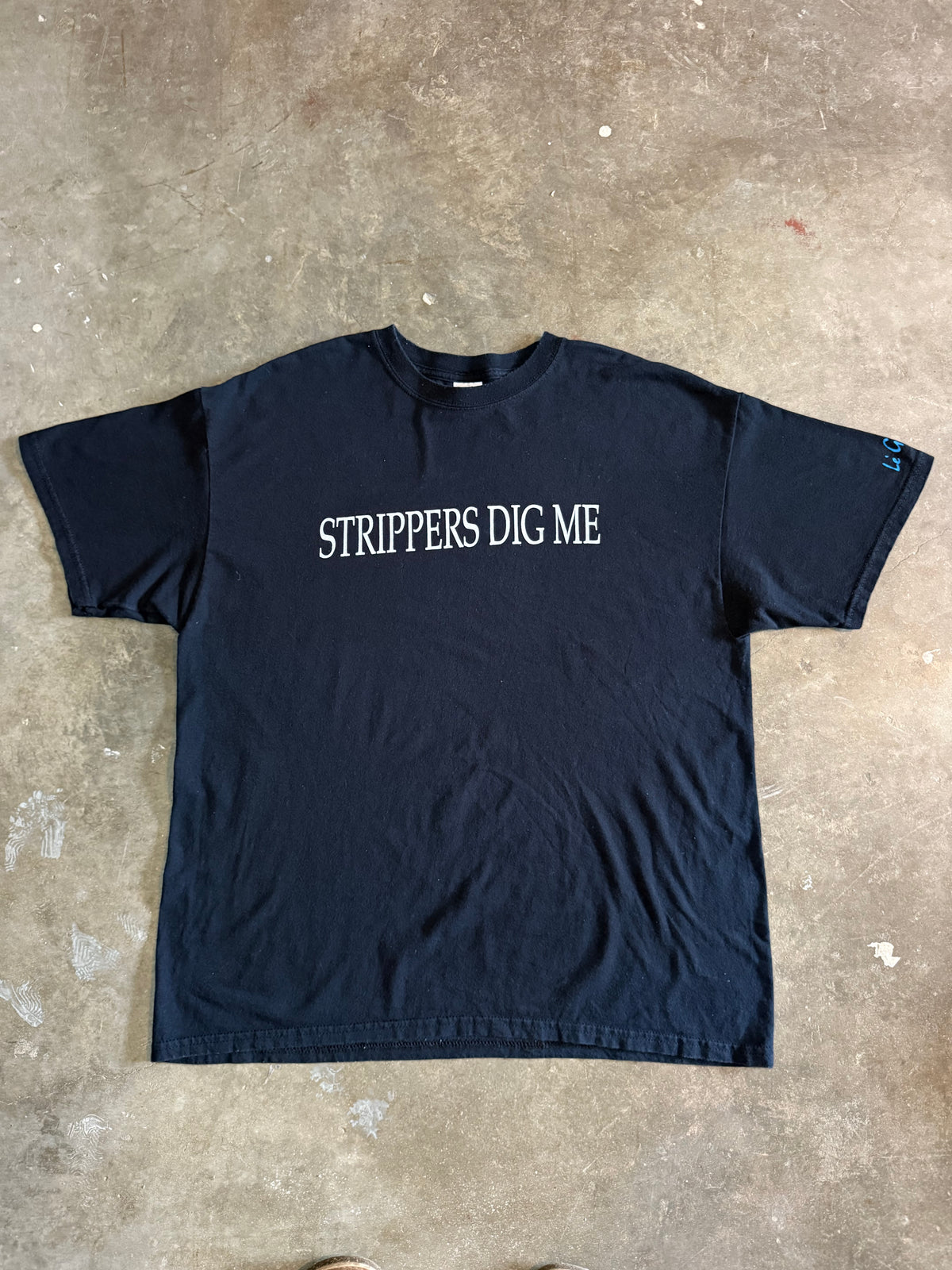 00s Strippers Dig Me Text Tee (X-Large)