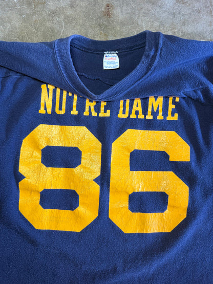 1970s Notre Dame 86 Champion Jersey Tee