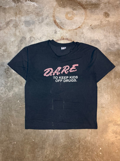 1990s Faded Thrashed D.A.R.E. Tee (X-Large)