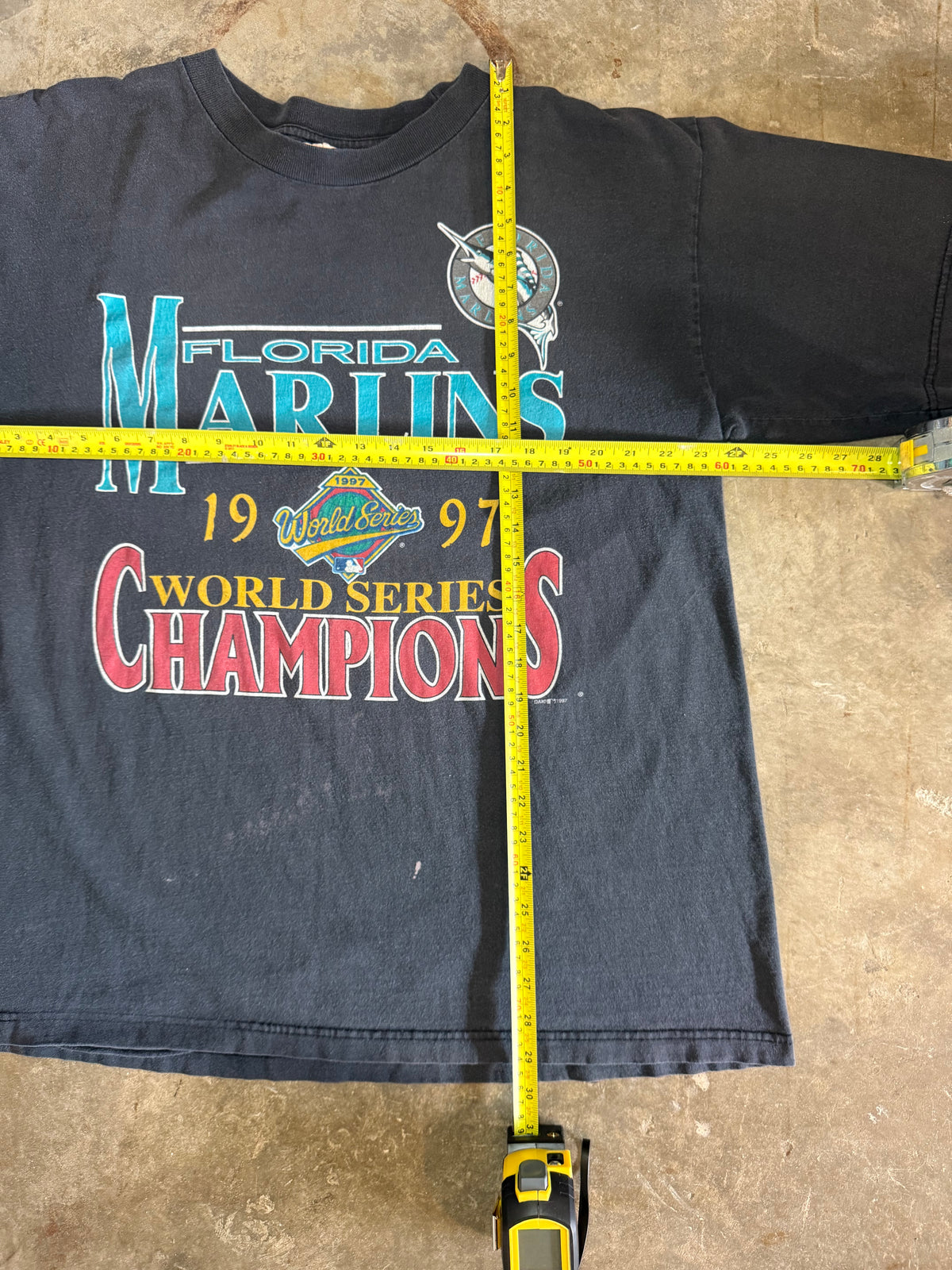 1997 Faded Florida Marlins World series Tee (X-Large)